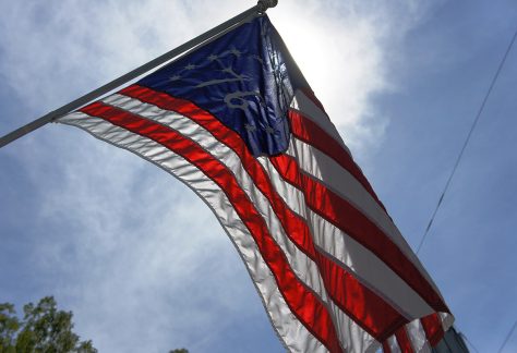 antique styled american flag